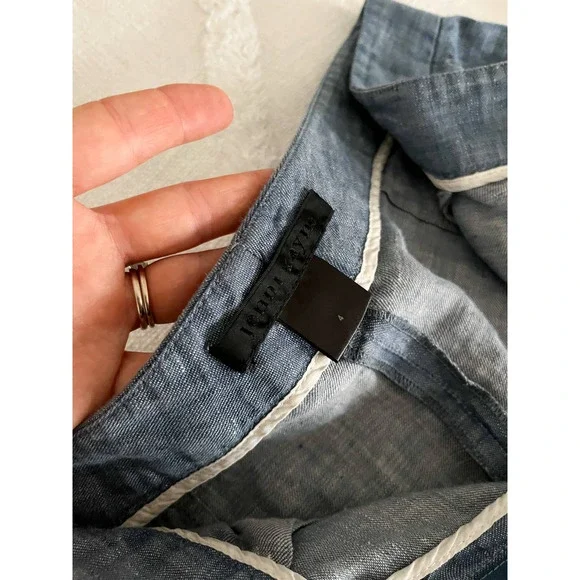 Jenni Kayne | Denim Pleated Shorts | Sz 4 - Picture 5 of 6